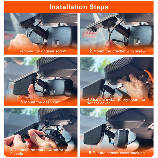 Onboard camera — Mangoal 4K front and 1080P rear for Ford F150 2018-2026