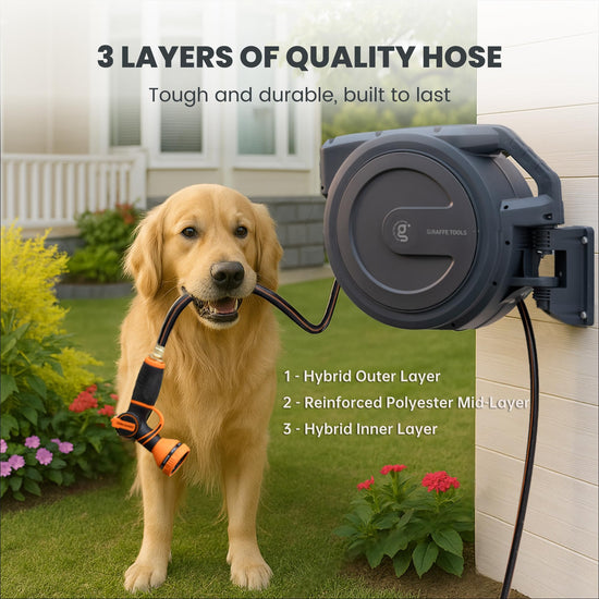 Giraffe Tools winding reel — retractable design