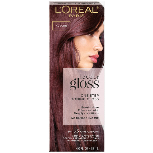 L'Oreal Paris hair coloring agent — One step toning gloss copper, 4 fl oz