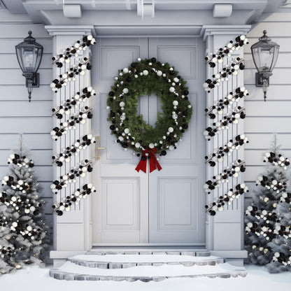 Yuxung garland — 6 ft Christmas ball ornaments for indoor and outdoor decoration accessories