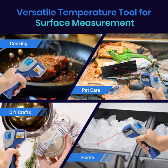 Etekcity infrared thermometer – measures temperatures from -58°F to 1130°F for various uses