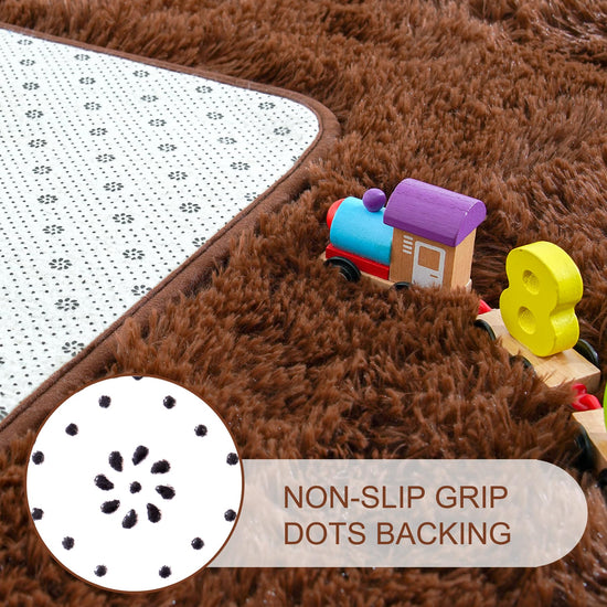 Noahas shag rug — soft and non-slip for bedroom or living room