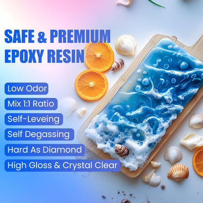 BONDING_ADHESIVES — ProKKUV epoxy resin kit with easy mix 1:1 formula for DIY crafts