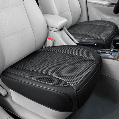 Vehicle seat cover — Ventilated bottom with storage pocket for comfort and breathability