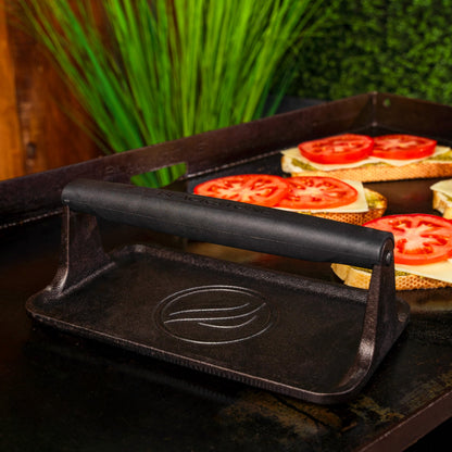 Blackstone griddle plate — cast iron rectangular design