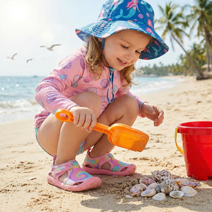 STQ water shoes - Quick-dry slip on beach swim sandals for kids