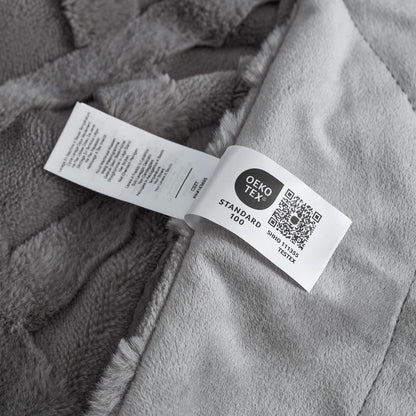 Faux fur throw blanket — Cozy soft plush design for winter warmth and comfort