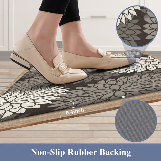 HEBE anti fatigue floor mat — Non slip cushioned comfort mat for kitchen and laundry