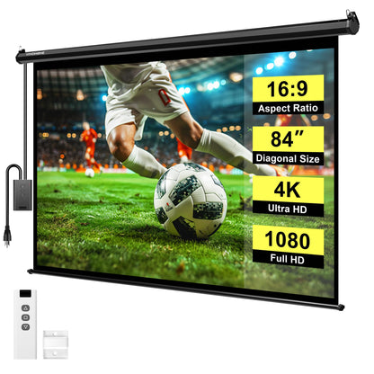 VIVOHOME manual pull down projector screen - available in multiple sizes