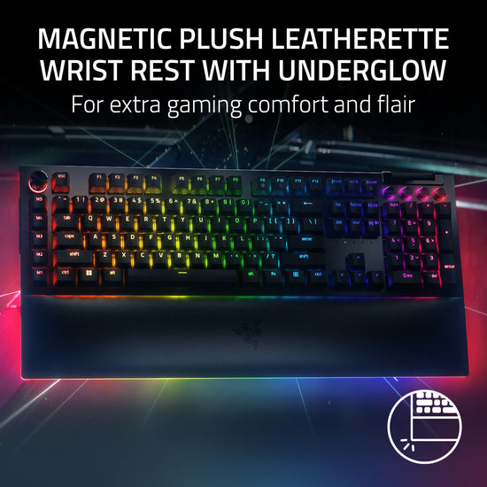 Razer BlackWidow V4 — mechanical gaming keyboard with customizable RGB lighting