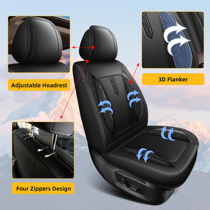 AOMSAZTO vehicle seat cover — Luxury faux leather, waterproof, custom fit for Ford Ranger 2019-2026