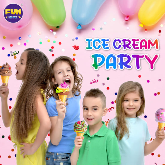 Toy slime kit — FunKidz ice cream soft slime making kit for kids ages 8-12