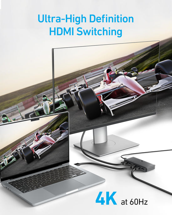 Anker HDMI switch - 4K at 60Hz support for multiple devices and HDR content