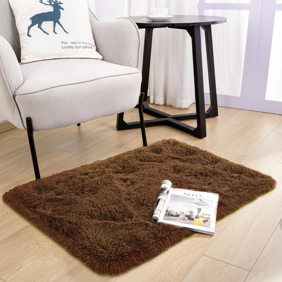 Noahas shag rug — soft and non-slip for bedroom or living room