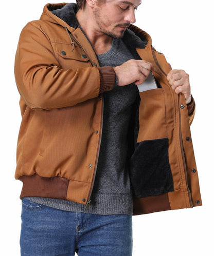TUAOVA coat — Fleece lined and waterproof with multiple pockets and hood