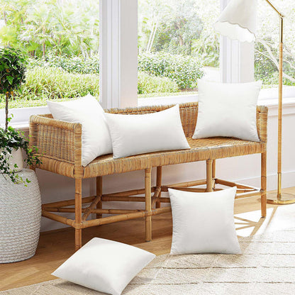 Ashler Outdoor Pillows, 18 x 18 Waterproof Pillow Inserts Set of 4