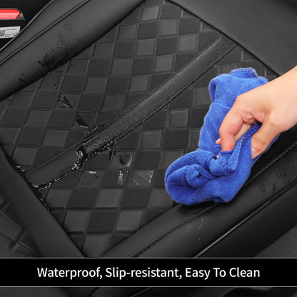 Vehicle seat cover — Custom leather protectors for Toyota RAV4 Limited Sport 2011-2012