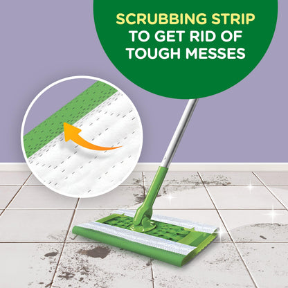 Surface cleaning wipe — Swiffer Sweeper Wet mopping cloth with Febreze lavender scent