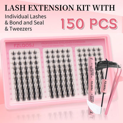 Clusters Kit. Eyelash Clusters Eit.Natural Lash Clusters. FZLQOSJ Manga Lash Clusters. Cluster Eyelash Extensions. False Eyelashes & Adhesives.Pro Lash (Aesthetic‌ kit 150pcs)