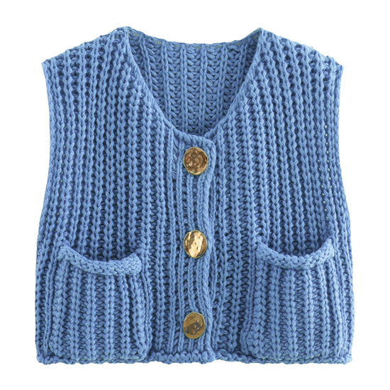 KEOMUD women's cropped knit cardigan with pockets