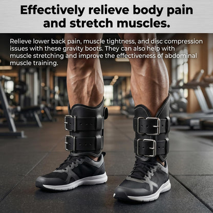 Elezenioc Mesh Anti Gravity Inversion Boots for Hanging Upside Down,Inversion Boots for Inversion Decompression Stretching and Abdominal Exercise,Strength Training Inversion Equipment for Home Gym