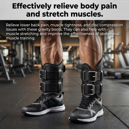 Elezenioc Mesh Anti Gravity Inversion Boots for Hanging Upside Down,Inversion Boots for Inversion Decompression Stretching and Abdominal Exercise,Strength Training Inversion Equipment for Home Gym