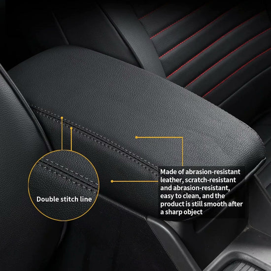 AOMSAZTO armrest covers - black for 2022-2024 Jeep Grand Cherokee