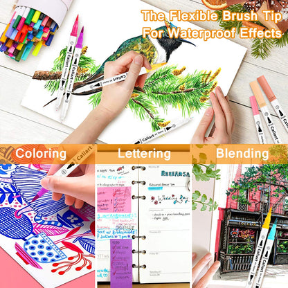Marking pen — Caliart dual brush tip for coloring and journaling