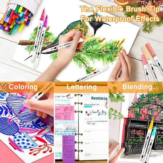 Marking pen — Caliart dual brush tip for coloring and journaling