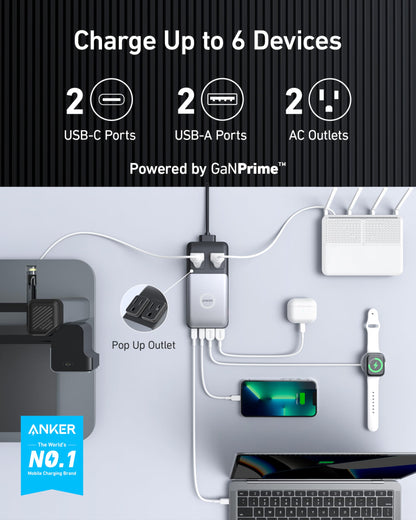 Anker 727 power strip — GaNPrime 100W charging capability