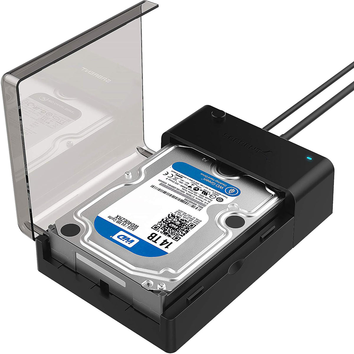 Sabrent hard drive enclosure — USB 3.0 to SATA docking station with UASP support