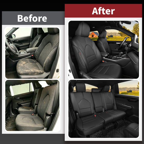 HKZ vehicle seat cover — custom fit for 2020–2026 Toyota Highlander captain seats only