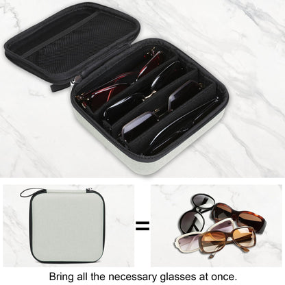 Eyeglass case — Bukere travel organizer with adjustable slots for multiple pairs