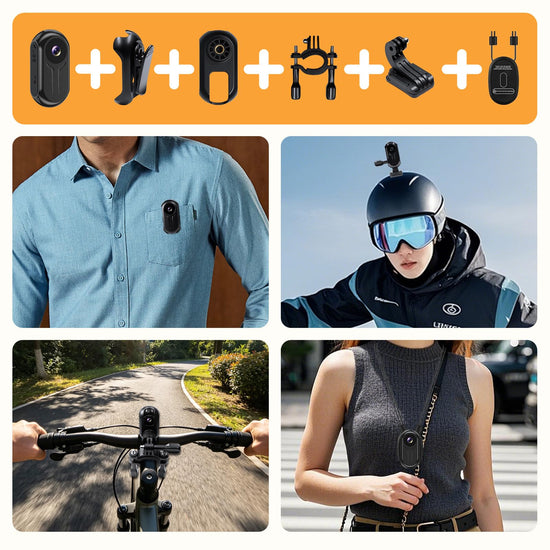 eovas 2K Mini Body Camera with 0.85" Screen,Thumb Size Small POV Camera with WiFi,Tiny Wearable Action Camera Magnetic Camcorder for Vlogging Work Cycling Motorcycle Pet Travel