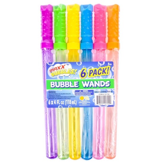 Bubble maker — Sunny Days Entertainment 4oz bubble wands, 6 pack for kids