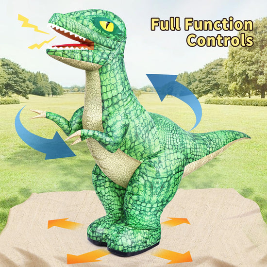 Jovow toy figure — 2.4GHZ remote control inflatable dinosaur with rechargeable battery