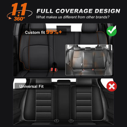 AOMSAZTO vehicle seat cover — custom fit waterproof faux leather for Toyota Tacoma 2024-2026