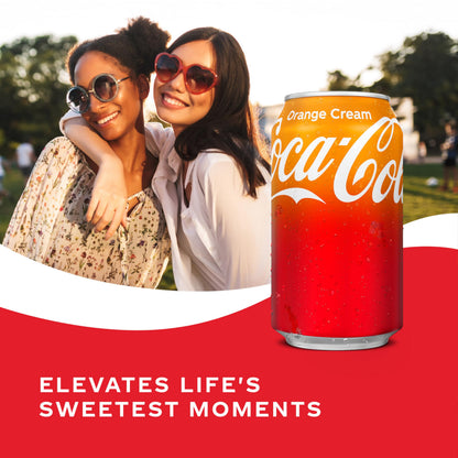 Drink - Coca-Cola orange cream soda pack of 12 cans 12 oz. each