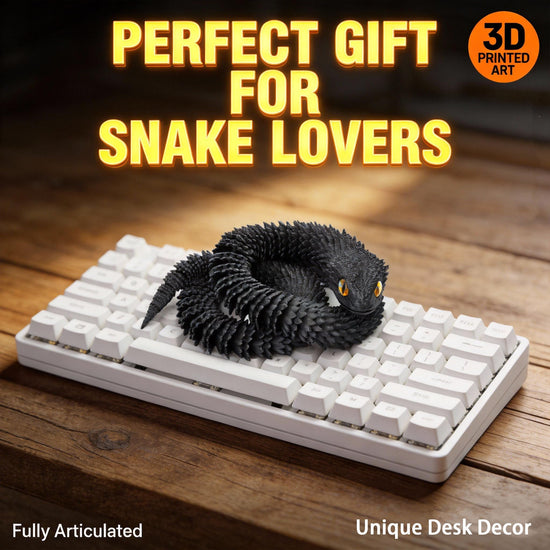 3D printed snake toy — flexible and fidget-friendly design