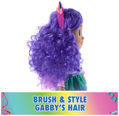 Gabby's Dollhouse toy figure - 13-inch Gabby girl doll with sound effects and reversible cat ears