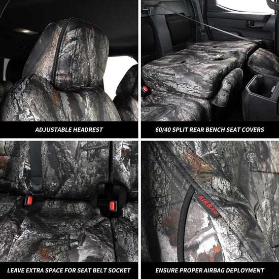 Coverexpert vehicle seat cover — waterproof neoprene camo for Nissan Frontier 2022-2026