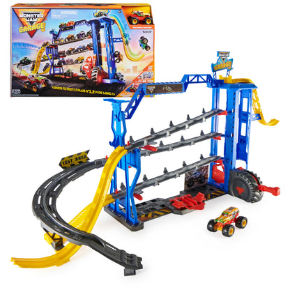 Monster Jam - toy vehicle set with monster trucks and accessories.