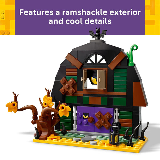 LEGO building blocks - Halloween barn toy with skeleton minifigure 40721