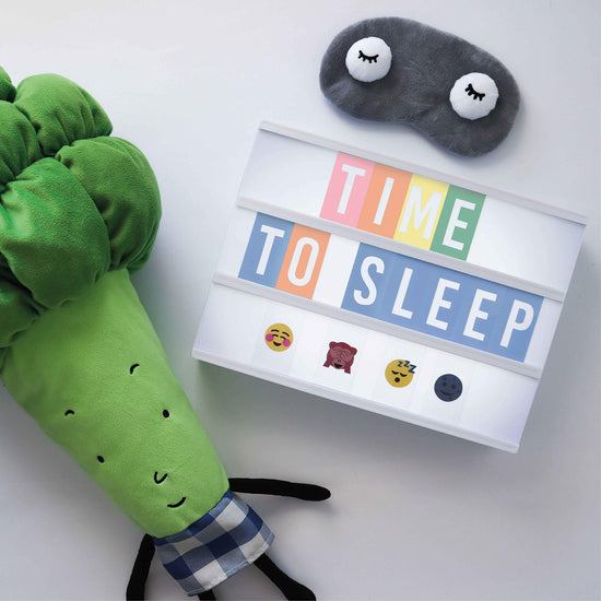 Decorative signage — Cinema light box with letters, emojis and markers by Bonnyco