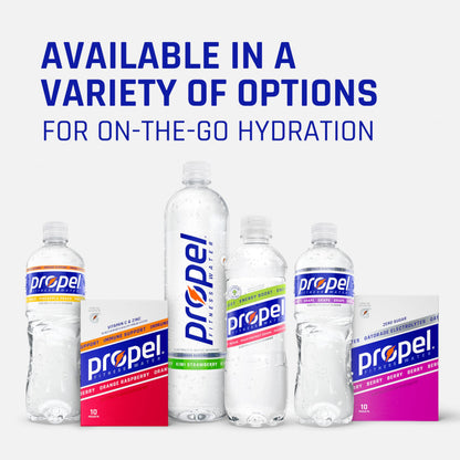 Propel flavored water — zero calorie energy boost
