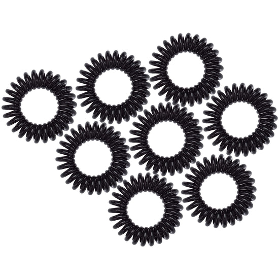 Hair tie — Coil phone cord design, no crease headband, 8 pcs