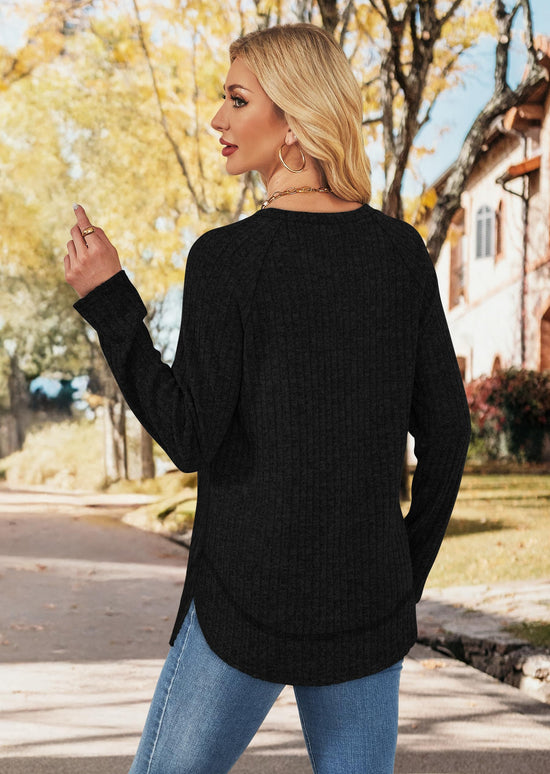 WIHOLL long sleeve shirt — lightweight casual tunic for women in S-2XL sizes.