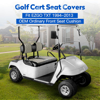 NOKINS golf cart seat cover kit — fits EZGO TXT 1994-2013 and RXV OEM front seats