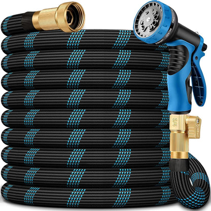 Hardware tubing — 100 ft flexible garden hose with 10 function sprayer