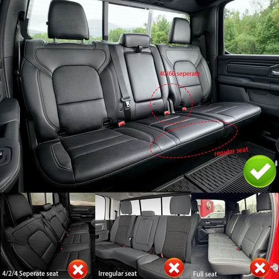 AOMSAZTO vehicle seat cover — custom fit leather for Dodge RAM 1500 2019-2026